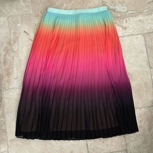 Trina Turk rainbow shine pleated skirt - size 0. New with tags.